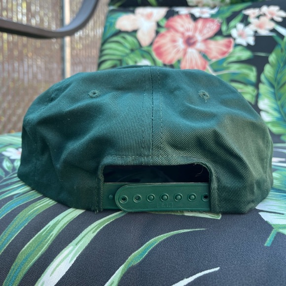 Vtg 80s 90s T.I. Snapback Hat Empire State Express Train Green - Picture 7 of 7
